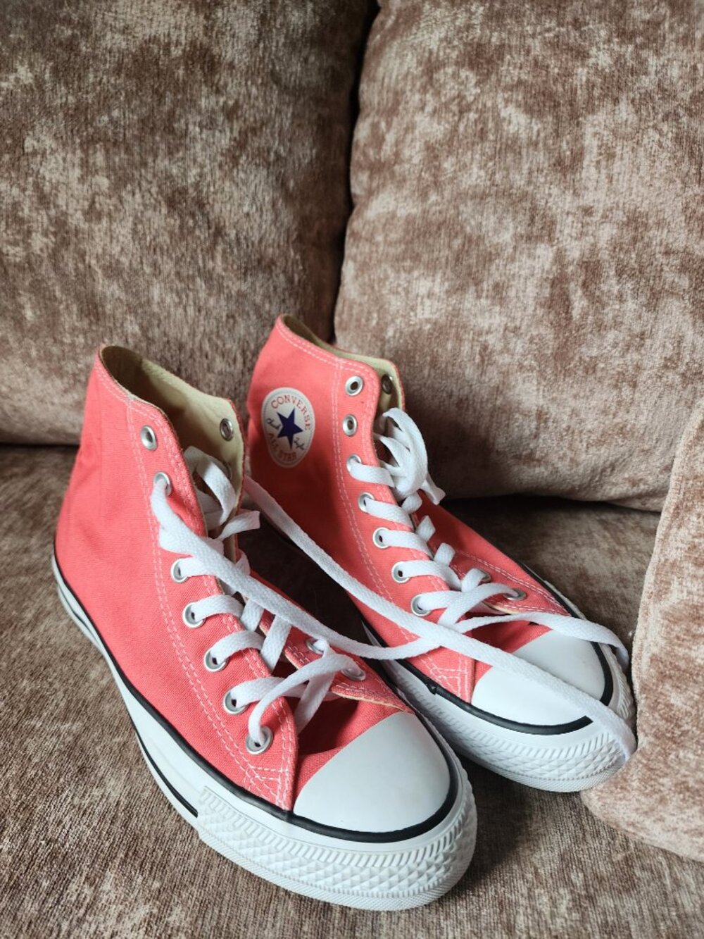 Converse Chuck Taylor Coral High Tops M 6.5 W 8.5 - Picture 5 of 7